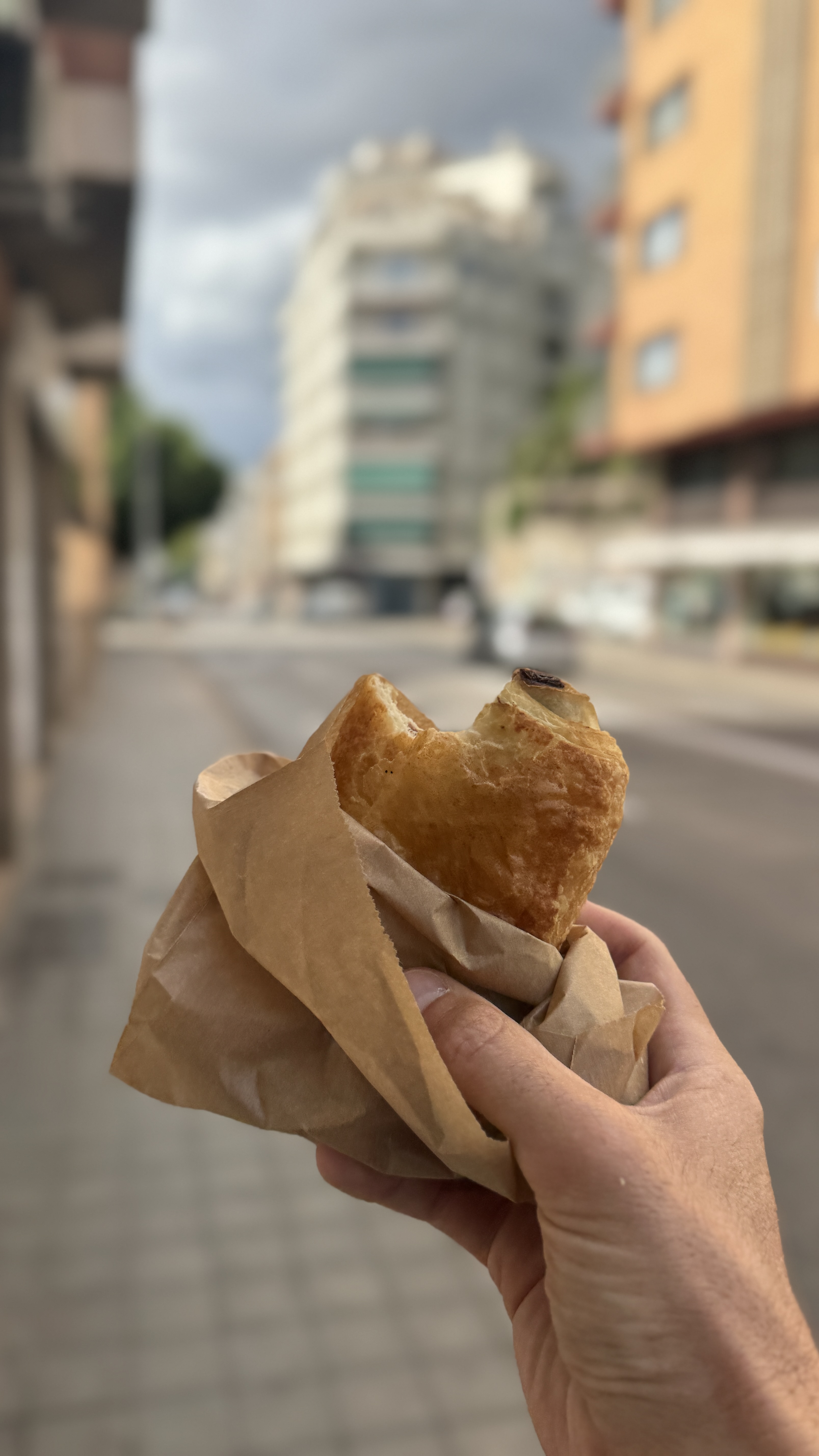 A pastry from the bakery, nine months in